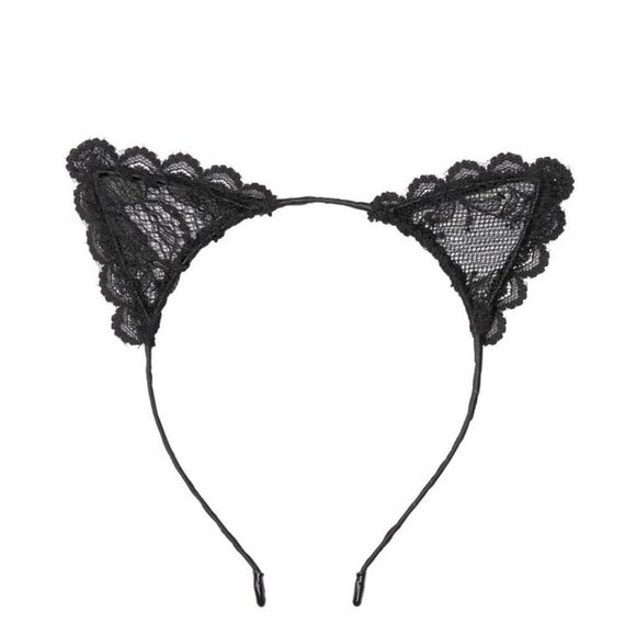 VICTORIA\'S SECRET Lace Cat Ear Headband  One‎ Size
